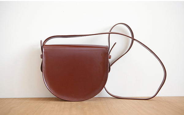 Ladies Small Leather Crossbody Saddle Bag Cross Shoulder Bag For Women Latest