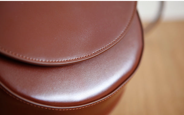 Ladies Small Leather Crossbody Saddle Bag Cross Shoulder Bag For Women Stylish