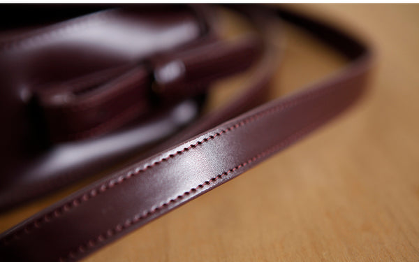 Ladies Small Leather Crossbody Saddle Bag Cross Shoulder Bag For Women Vintage