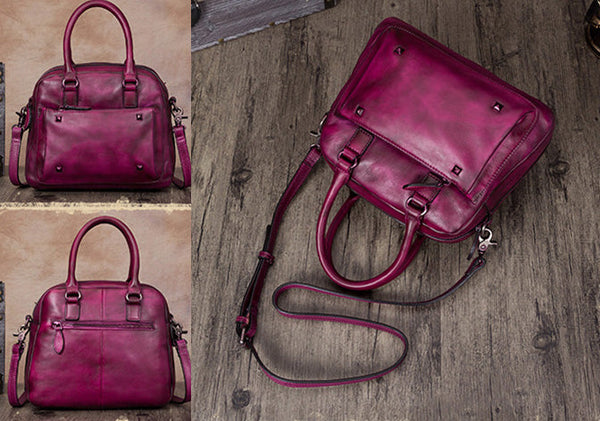 Ladies Small Leather Handbag Brown Shoulder Bag Fashion