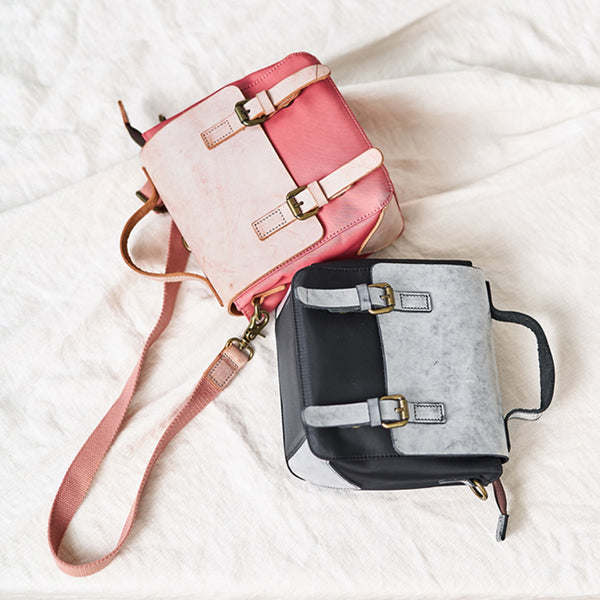 Ladies Small Leather Nylon Rucksack Backpack Crossbody Messenger Bag For Women Accessories