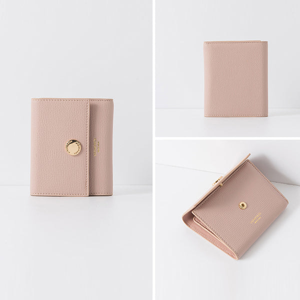 Ladies Small Leather Wallet Purse Short Leather Wallets for Women small
