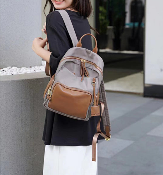 Ladies Small Nylon Backpack Purse Rucksack For Women Classic