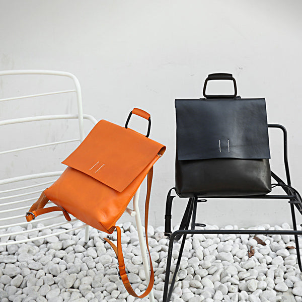 Ladies Tan Leather Elegant Backpack Bag Purse Womens Fashion Bookbag Purse for Women Brown