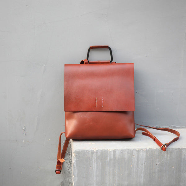 Ladies Tan Leather Elegant Backpack Bag Purse Womens Fashion Bookbag Purse for Women Chic