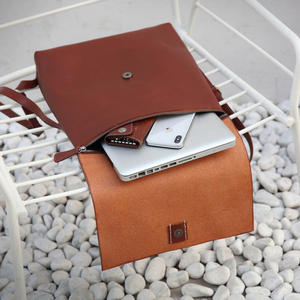 Ladies Tan Leather Elegant Backpack Bag Purse Womens Fashion Bookbag Purse for Women Minimalist