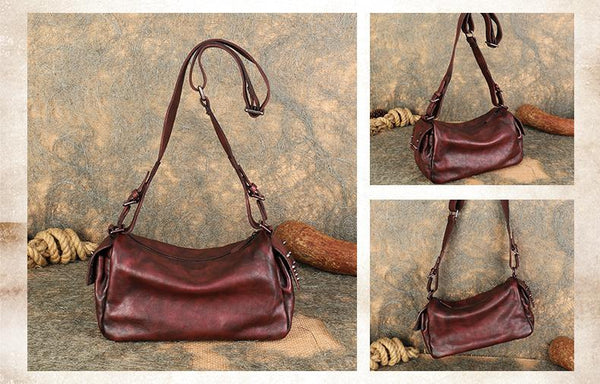 Ladies Vintage Leather Crossbody Bag Side Bags For Women Cool