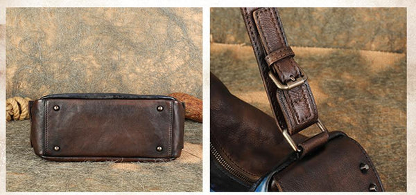 Ladies Vintage Leather Crossbody Bag Side Bags For Women Durable