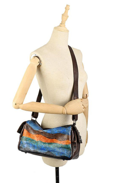 Ladies Vintage Leather Crossbody Bag Side Bags For Women Fashion