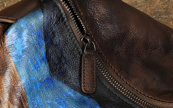 Ladies Vintage Leather Crossbody Bag Side Bags For Women Genuine-Leather