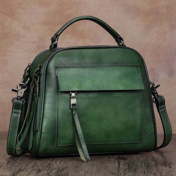 Ladies Vintage Leather Handbags Cross Shoulder Bag For Women Chic