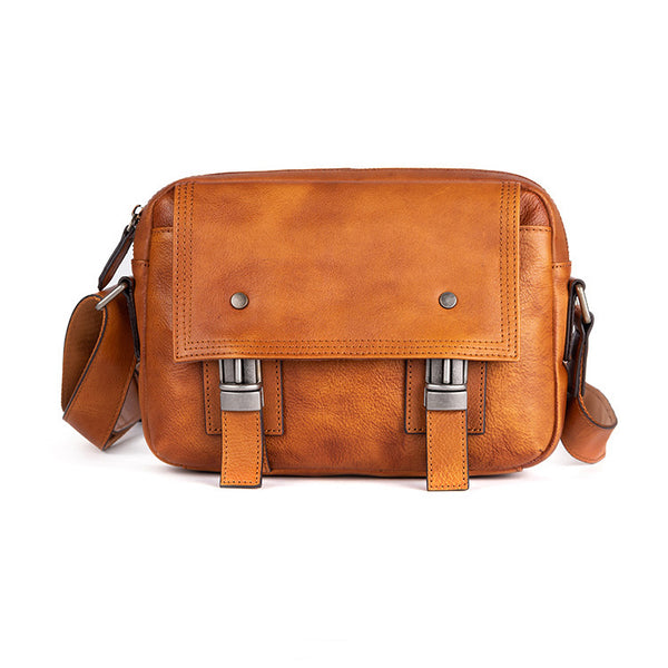 Ladies Vintage Leather Satchel Bag Shoulder Strap Bag For Women Cowhide