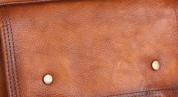 Ladies Vintage Leather Satchel Bag Shoulder Strap Bag For Women Handmade