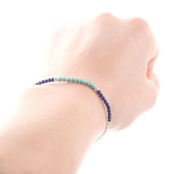 Lapis Lazuli Turquoise Beads Bracelets December Birthstone Womens Gemstone Jewelry Accessories for Women elegant