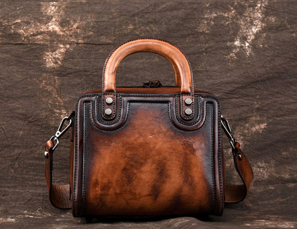 Leather Women Cube Bag Leather Handbags Crossbody Bags for Women stylish