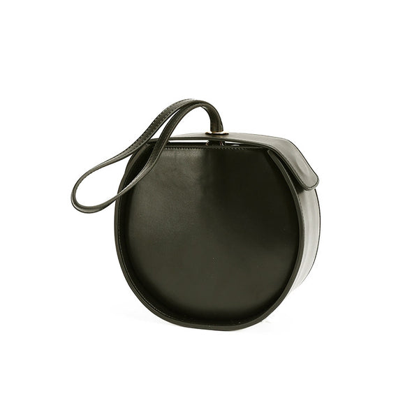 Leather Womens Circle Handbags Small Leather Crossbody Bags Purse gift