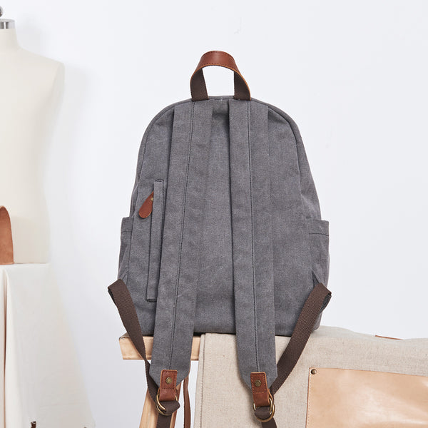 Vintage Women's Canvas Leather Travel Backpack Purse Rucksack for Women Best