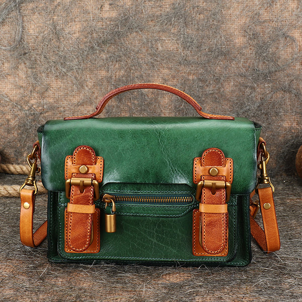 Mini Ladies Leather Crossbody Messenger Bag Satchel Handbags for Women Beautiful