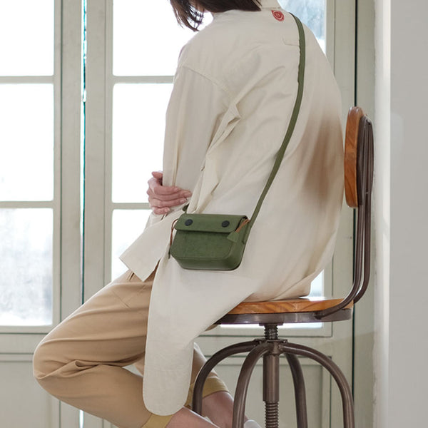 Mini Ladies Leather Crossbody Satchel Purse Sling Bag for Women Beautiful