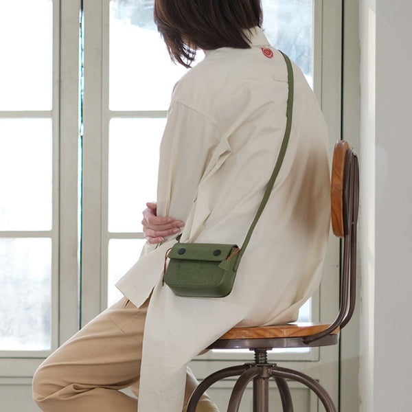 Mini Ladies Leather Crossbody Satchel Purse Sling Bag for Women Cool