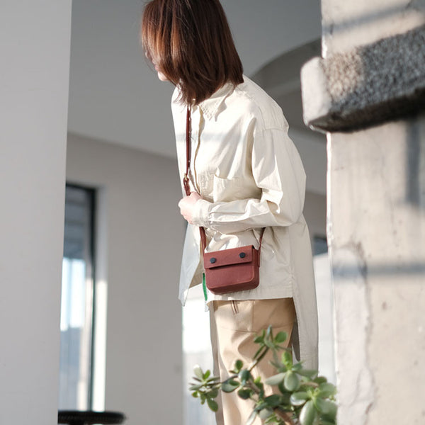 Mini Ladies Leather Crossbody Satchel Purse Sling Bag for Women Details