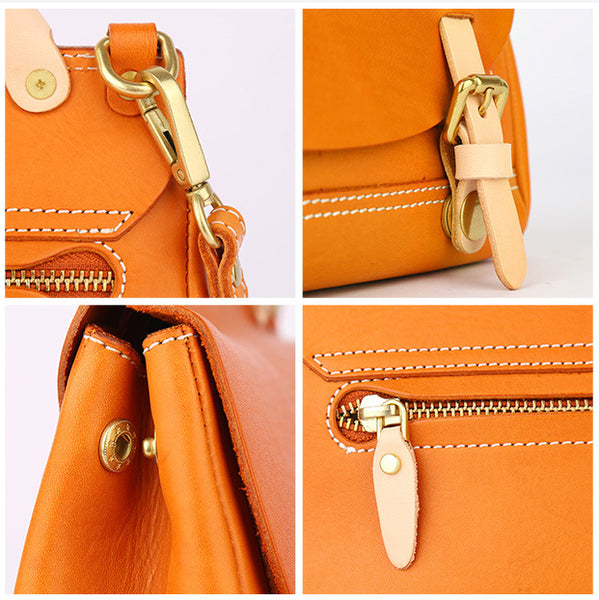 Womens Small Green Leather Shoulder Bag Satchel Backpack For Women