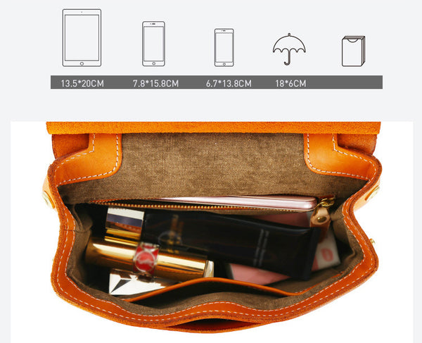 Womens Small Green Leather Shoulder Bag Satchel Backpack For Women