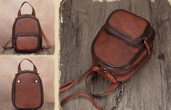 Mini Womens Cute Leather Crossbody Handbag Purse Side Bag for Women Fashion