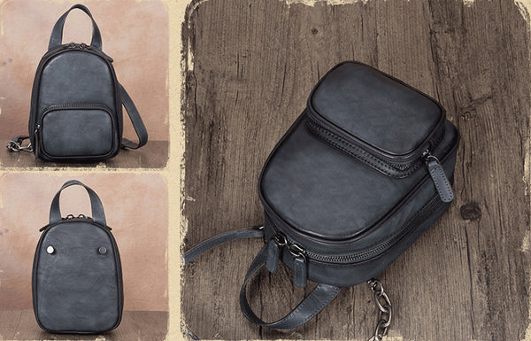 Mini Womens Cute Leather Crossbody Handbag Purse Side Bag for Women Inside