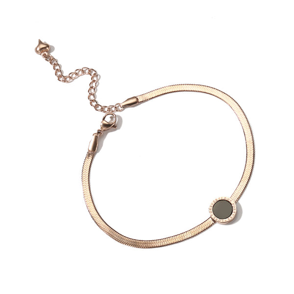 Minimalism Fashion Anklet Unique Gold Titanium Steel Jewelry Accessories Gift Women beautiful