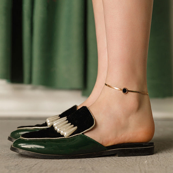 Minimalism Fashion Anklet Unique Gold Titanium Steel Jewelry Accessories Gift Women cool