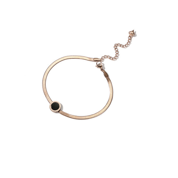 Minimalism Fashion Anklet Unique Gold Titanium Steel Jewelry Accessories Gift Women cute