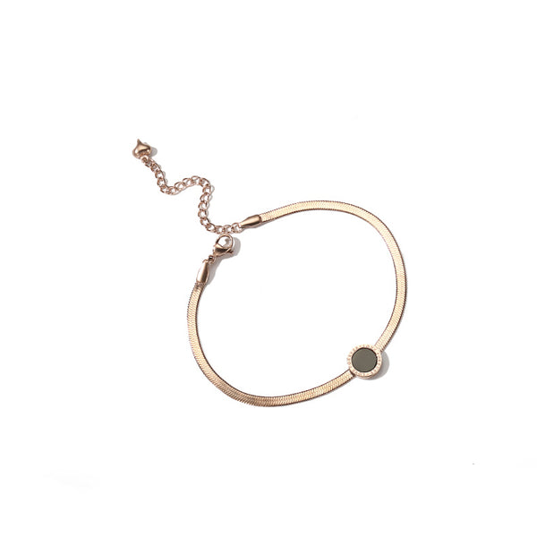 Minimalism Fashion Anklet Unique Gold Titanium Steel Jewelry Accessories Gift Women fashionable