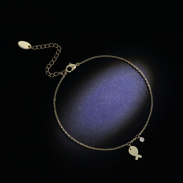 Minimalism Fashion Anklet Unique Gold Titanium Steel Jewelry Accessories Gift Women