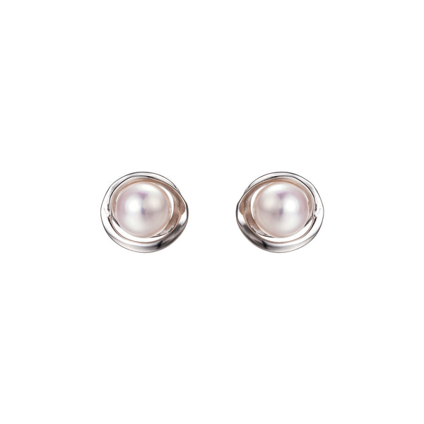Minimalism Pearl Stud Earrings Silver Jewelry Accessories Gifts Women