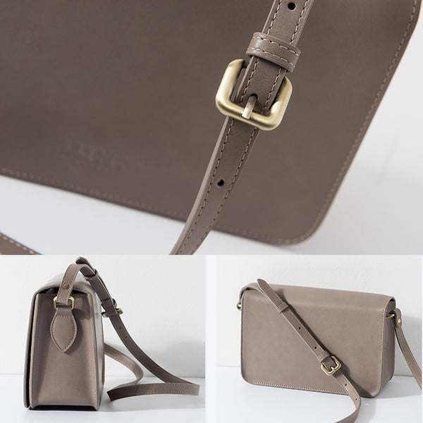 Minimalist Leather Women Satchel Bag Leather Crossbody Bags for Women Handmade
