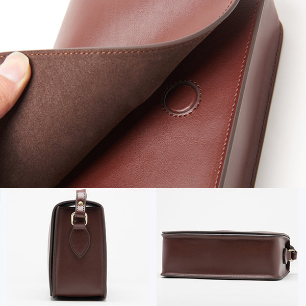 Minimalist Leather Women Satchel Bag Leather Crossbody Bags for Women small