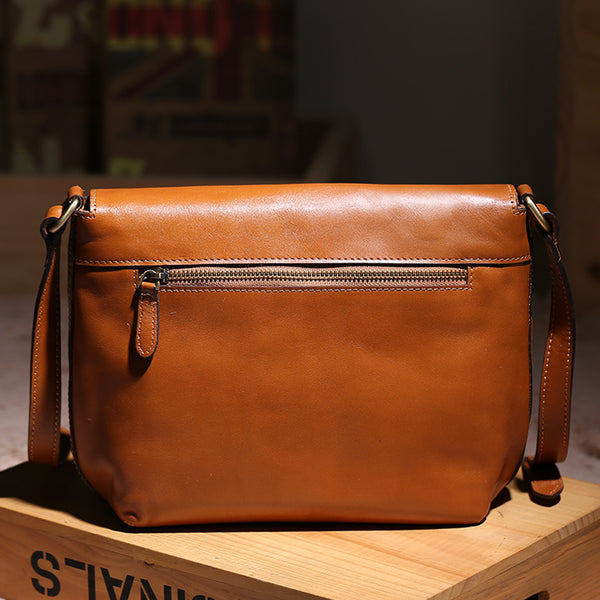 Minimalist Women Brown Leather Satchel Bag Crossbody Bags Purses for Women beautiful