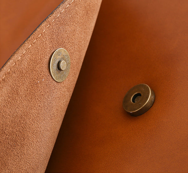 Minimalist Women Brown Leather Satchel Bag Crossbody Bags Purses for Women cute