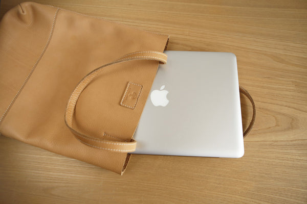 Minimalist Womens Leather Tote Bag Handbags Shoulder Bag for Women Handmade