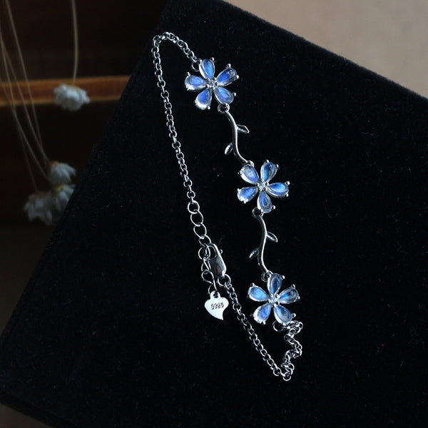 Moonstone Bracelet Gold Sterling Silver Jewelry Accessories Women