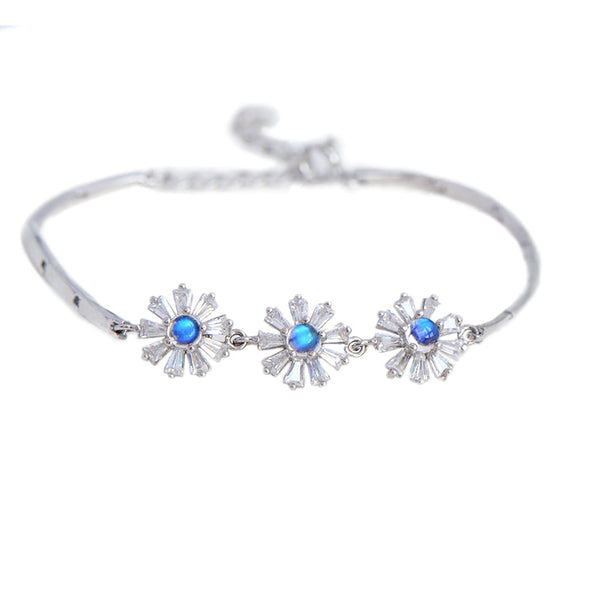 Moonstone Bracelet Gold Sterling Silver Jewelry Accessories Women chic
