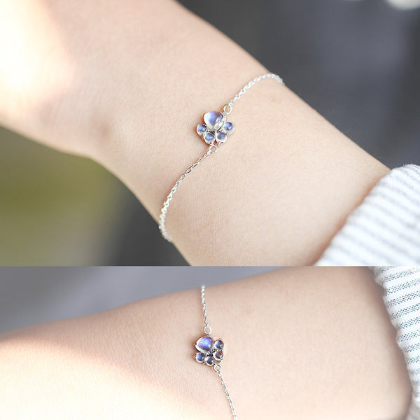 Moonstone Bracelet Gold Sterling Silver Jewelry Accessories Women chic