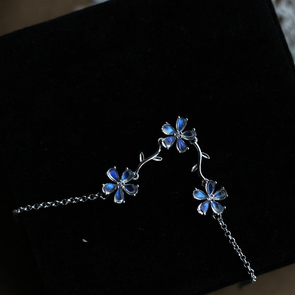 Moonstone Bracelet Gold Sterling Silver Jewelry Accessories Women beautiful