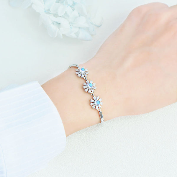 Moonstone Bracelet Gold Sterling Silver Jewelry Accessories Women cute