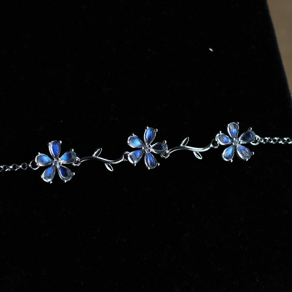Moonstone Bracelet Gold Sterling Silver Jewelry Accessories Women fashionable
