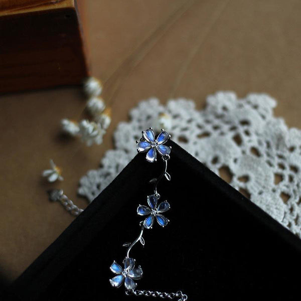 Moonstone Bracelet Gold Sterling Silver Jewelry Accessories Women elegant