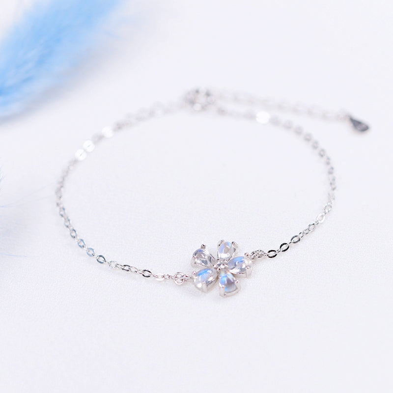 Moonstone Bracelets Silver Unique Jewelry Accessories Gift Women