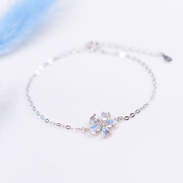 Moonstone Bracelets Silver Unique Jewelry Accessories Gift Women