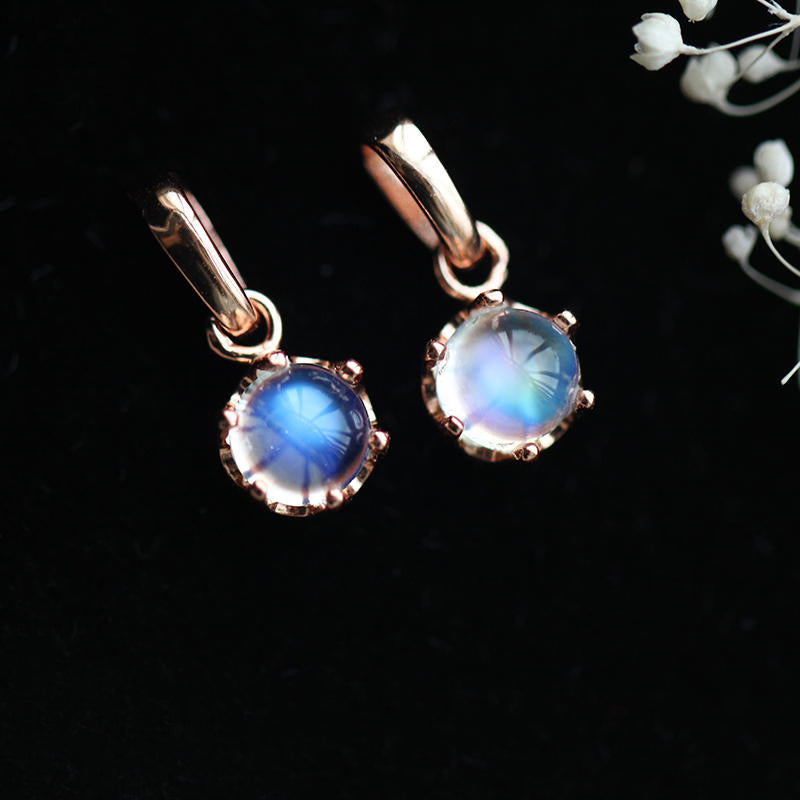 Moonstone Pendant Necklace Silver Handmade June Birthstone Gemstone Jewelry Women chic